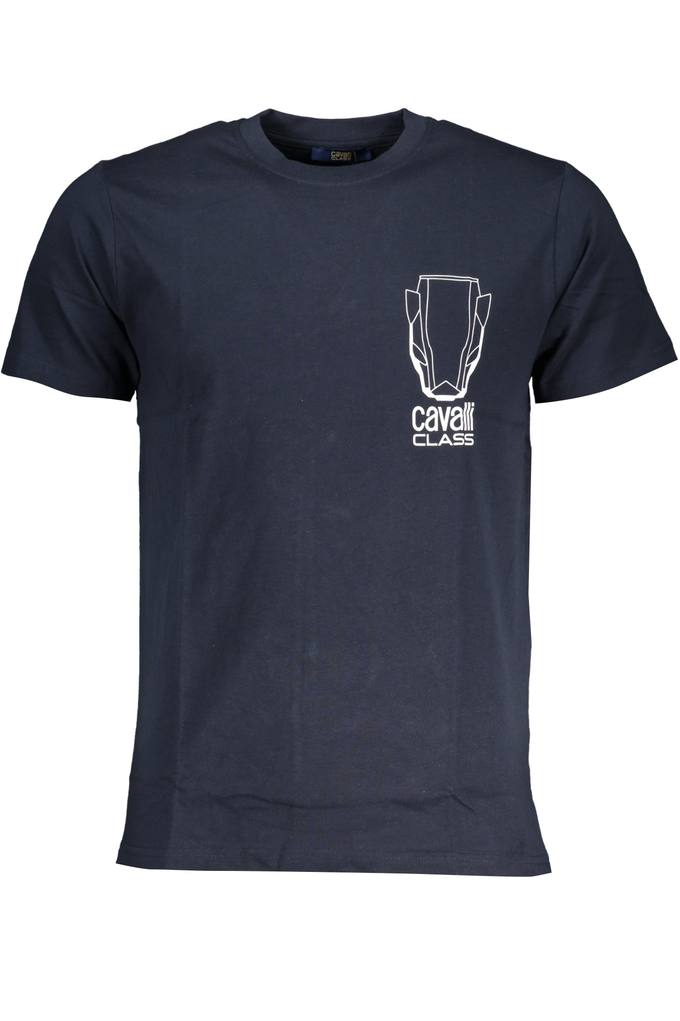 CAVALLI CLASS MEN'S SHORT SLEEVED T-SHIRT BLUE