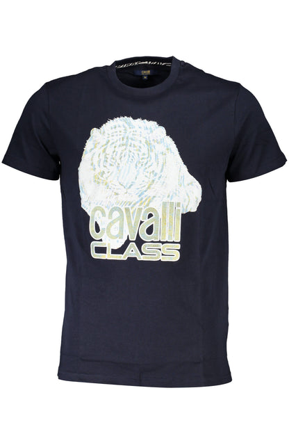 CAVALLI CLASS SHORT SLEEVE T-SHIRT MEN BLUE