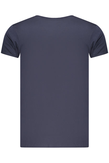 CAVALLI CLASS MEN'S SHORT-SLEEVE T-SHIRT BLUE