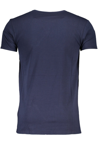 CAVALLI CLASS MEN'S SHORT SLEEVED T-SHIRT BLUE