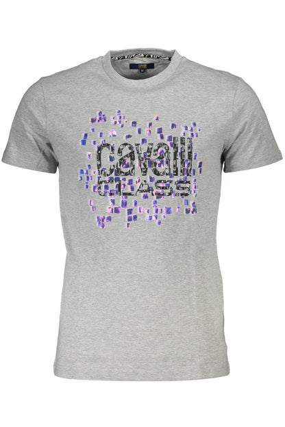 CAVALLI CLASS SHORT SLEEVE T-SHIRT MEN GREY