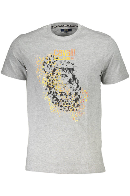 CAVALLI CLASS SHORT SLEEVE T-SHIRT MEN GREY