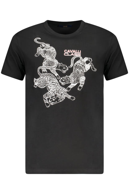 CAVALLI CLASS SHORT SLEEVE T-SHIRT MEN BLACK