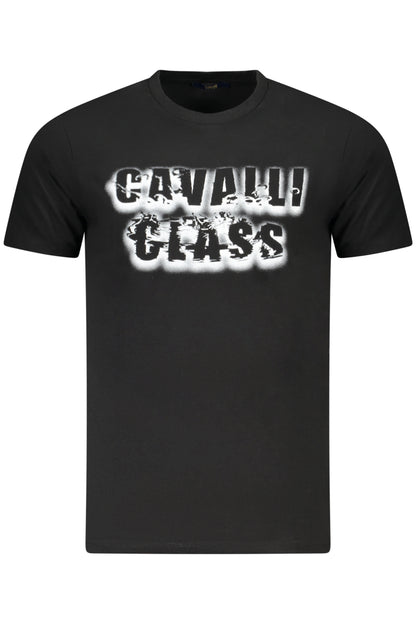 CAVALLI CLASS SHORT SLEEVE T-SHIRT MEN BLACK