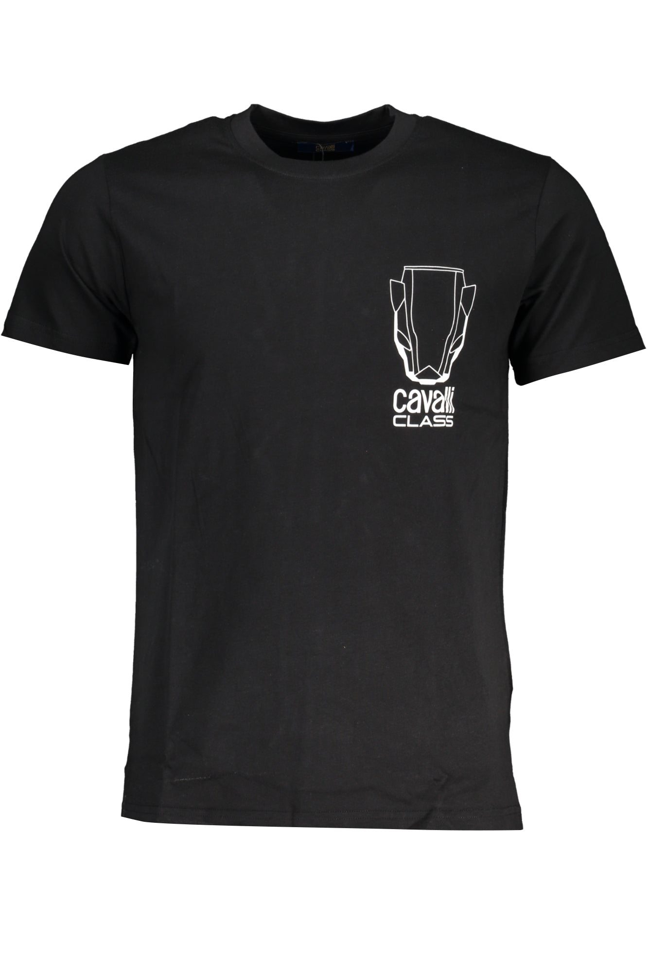 CAVALLI CLASS MEN'S SHORT SLEEVE T-SHIRT BLACK