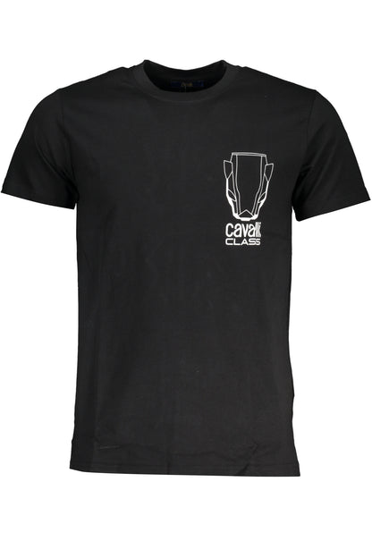 CAVALLI CLASS MEN'S SHORT SLEEVE T-SHIRT BLACK