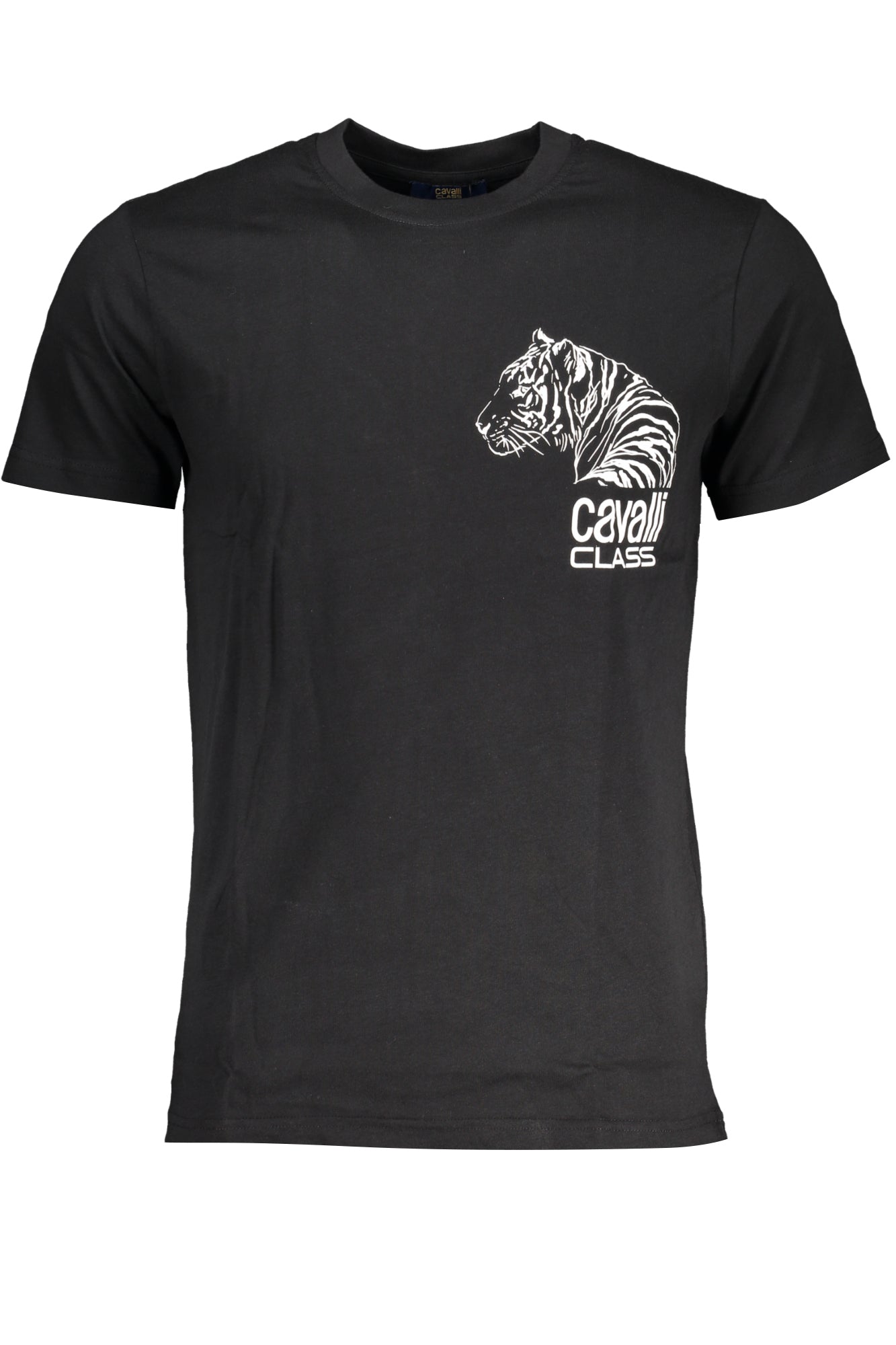 CAVALLI CLASS MEN'S SHORT SLEEVE T-SHIRT BLACK