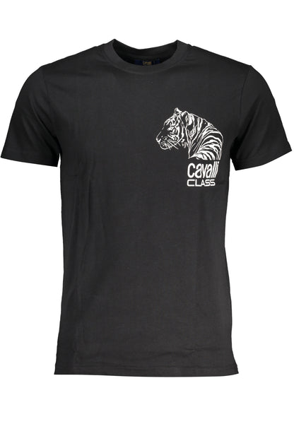 CAVALLI CLASS MEN'S SHORT SLEEVE T-SHIRT BLACK