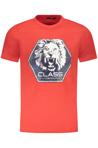 CAVALLI CLASS SHORT SLEEVE T-SHIRT MEN RED