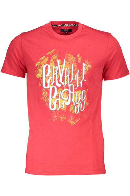 CAVALLI CLASS SHORT SLEEVE T-SHIRT MEN RED