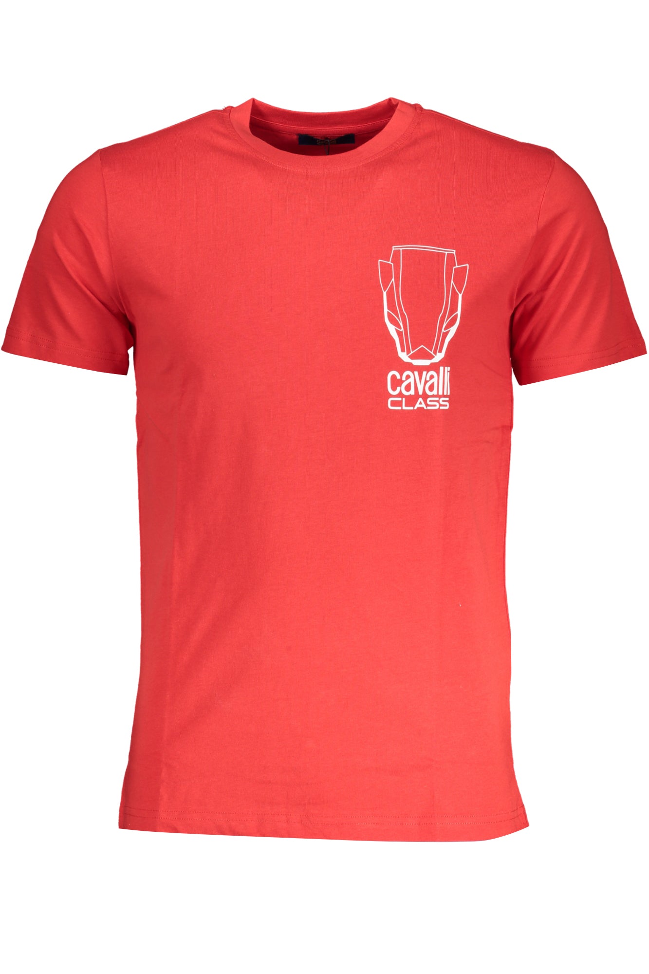 CAVALLI CLASS MEN'S SHORT SLEEVE T-SHIRT RED