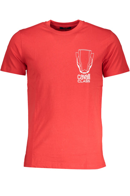 CAVALLI CLASS MEN'S SHORT SLEEVE T-SHIRT RED