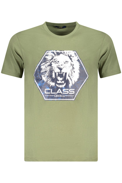 CAVALLI CLASS SHORT SLEEVE T-SHIRT MEN GREEN