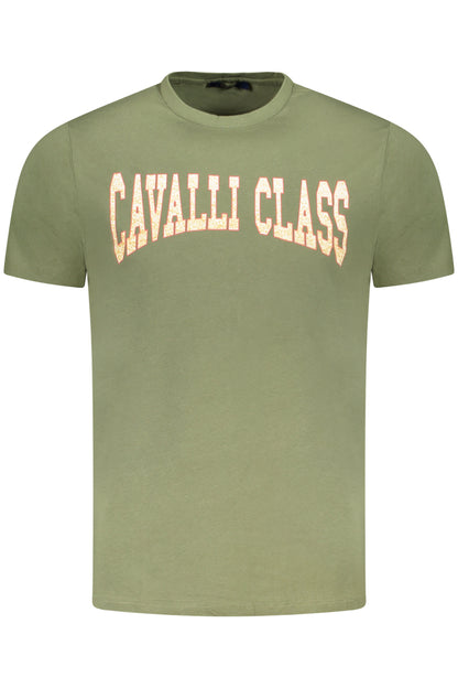 CAVALLI CLASS SHORT SLEEVE T-SHIRT MEN GREEN