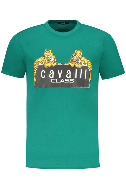 CAVALLI CLASS SHORT SLEEVE T-SHIRT MEN GREEN