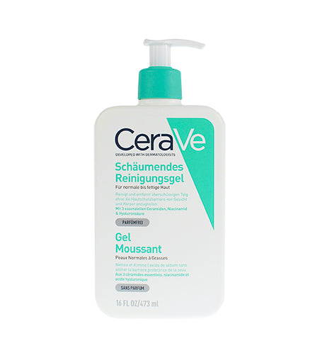 CeraVe Foaming Cleanser gel limpiador espumoso para piel normal a grasa 473 ml