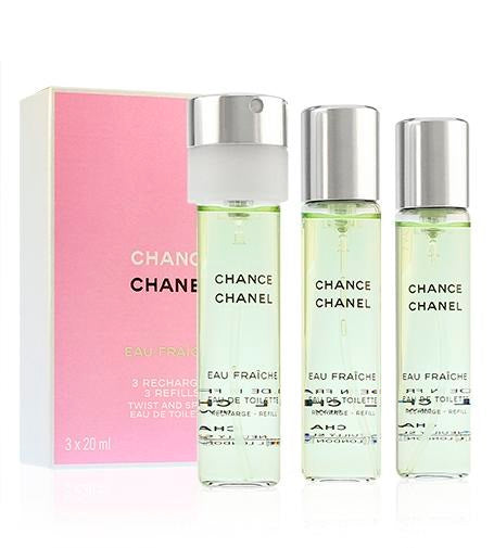 Chanel Chance Eau Fraîche Eau de Toilette Twist & Spray Eau de Toilette (3 x 20ml)