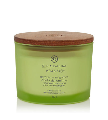Chesapeake Bay Awaken + Invigorate vonná svíčka se 3 knoty 312 g