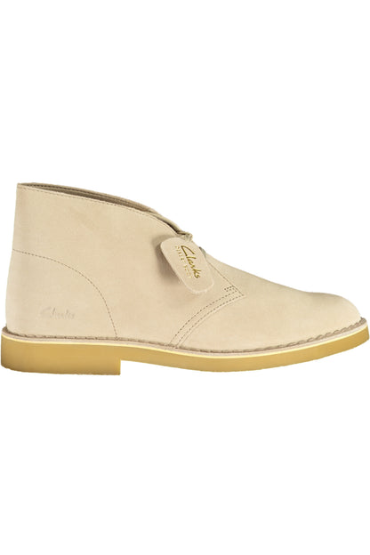 CLARKS MEN'S BEIGE BOOTS