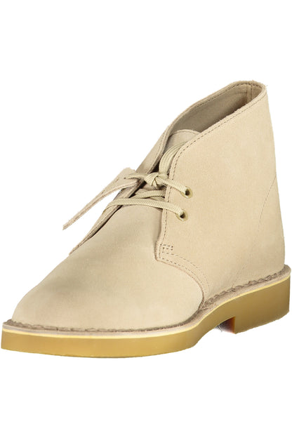 CLARKS MEN'S BEIGE BOOTS