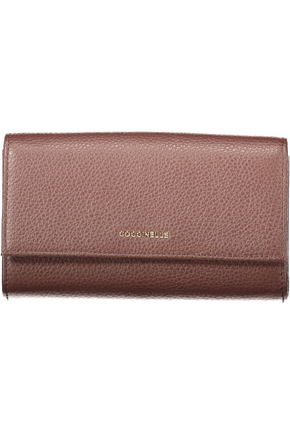 PORTEFEUILLE MARRON POUR FEMME COCCINELLE