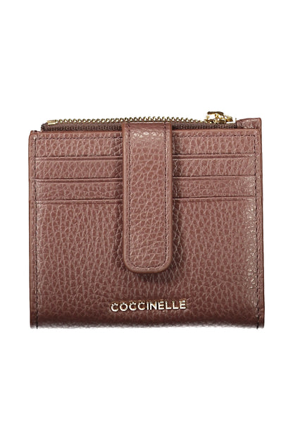 PORTEFEUILLE MARRON POUR FEMME COCCINELLE