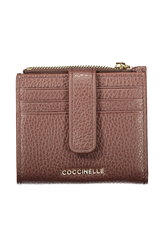 PORTEFEUILLE MARRON POUR FEMME COCCINELLE