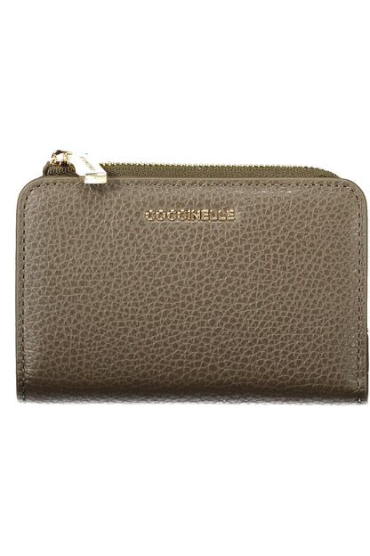 PORTEFEUILLE MARRON POUR FEMME COCCINELLE