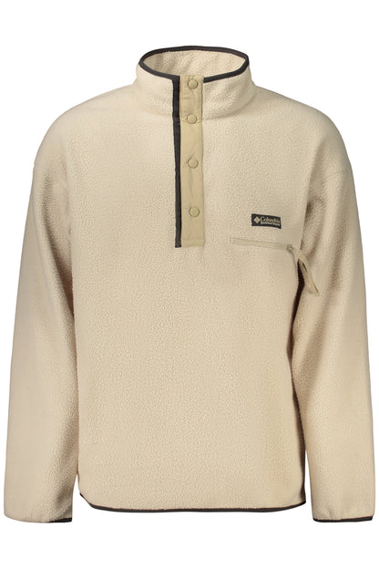 SWEAT-SHIRT FERMÉ À PRESSION POUR HOMME COLUMBIA, BEIGE