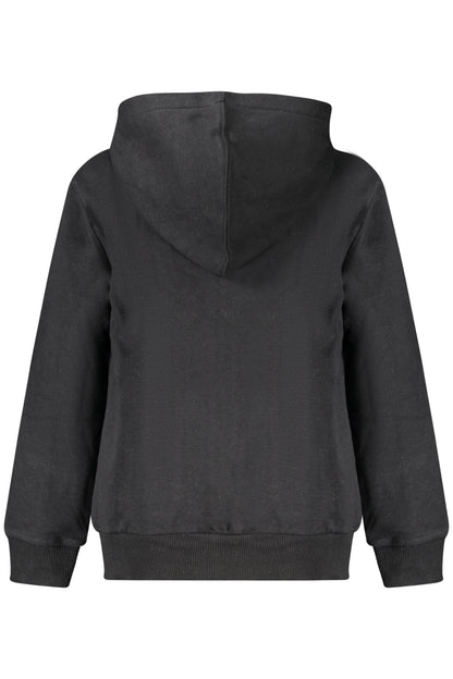 Sweat à capuche zippé noir Converse pour enfants
