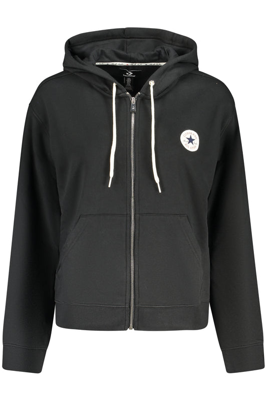 Converse Women's Zip-Up Hoodie Black