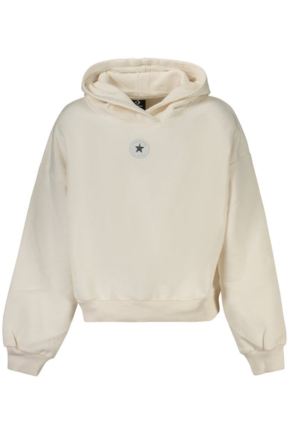 Sweat à capuche zippé Converse pour fille, blanc