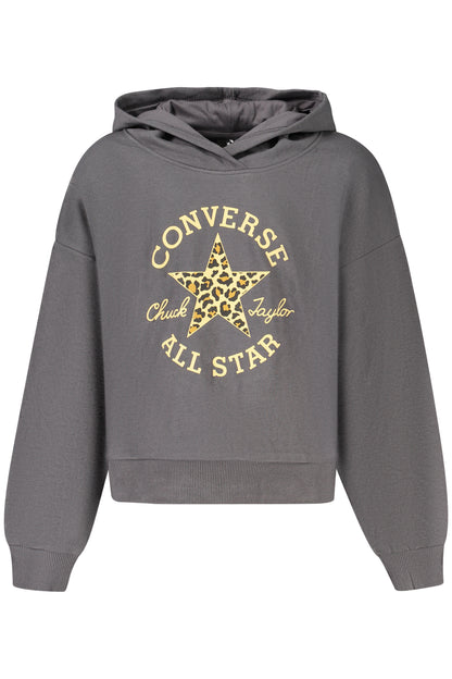 Converse Girls' Zip-Up Hoodie, Black
