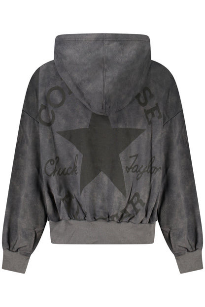 Converse Girls' Zip-Up Hoodie, Black
