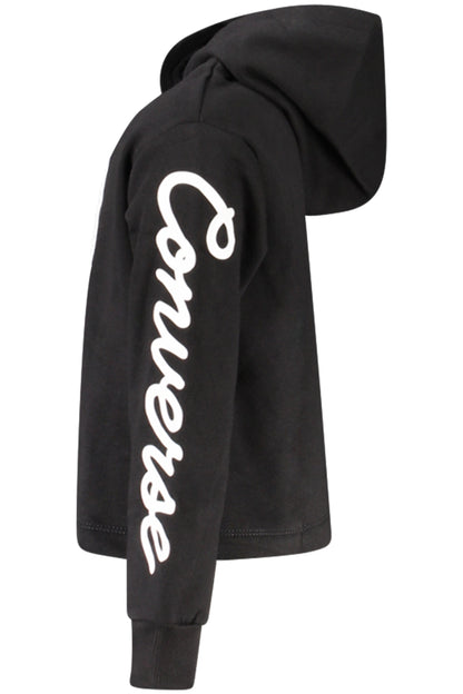 Converse Girls' Zip-Up Hoodie, Black