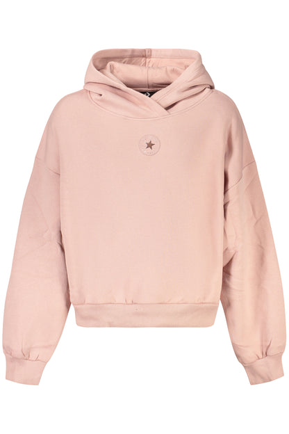 Sweat à capuche Converse rose zippé pour filles