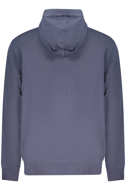 CONVERSE MEN'S BLUE ZIP-UP SWEATSHIRT
