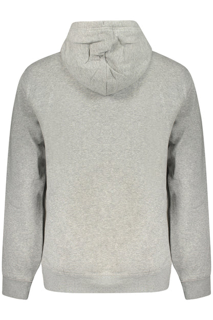 CONVERSE MEN'S GRAY ZIP-UP SWEATSHIRT