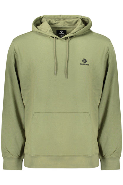 CONVERSE MEN'S ZIP-UP SWEATSHIRT GREEN
