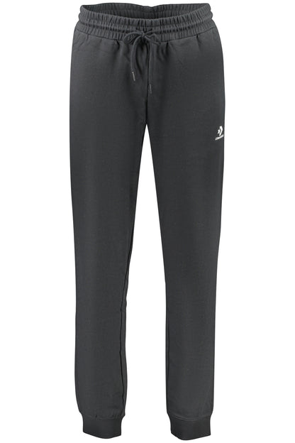CONVERSE MEN'S BLACK LONG TRACKSUIT PANTS