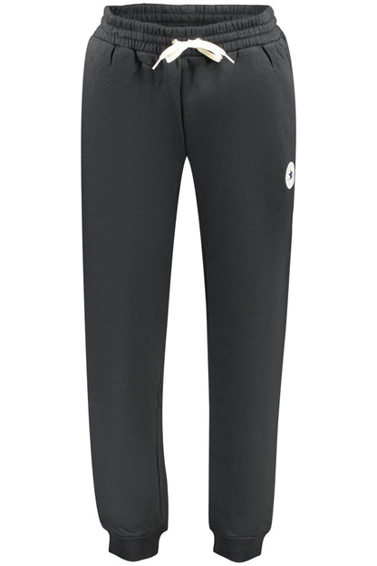 CONVERSE MEN'S BLACK LONG TRACKSUIT PANTS
