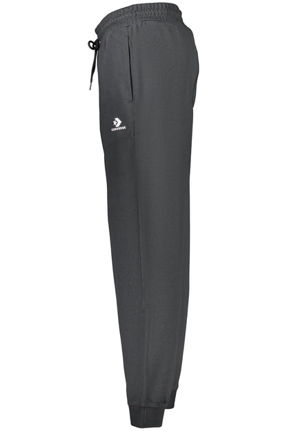 CONVERSE MEN'S BLACK LONG TRACKSUIT PANTS