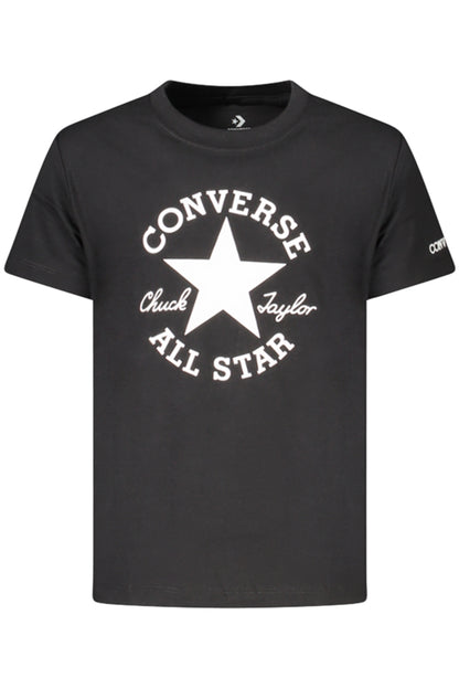 Converse Girls' Short-Sleeved T-Shirt, Black