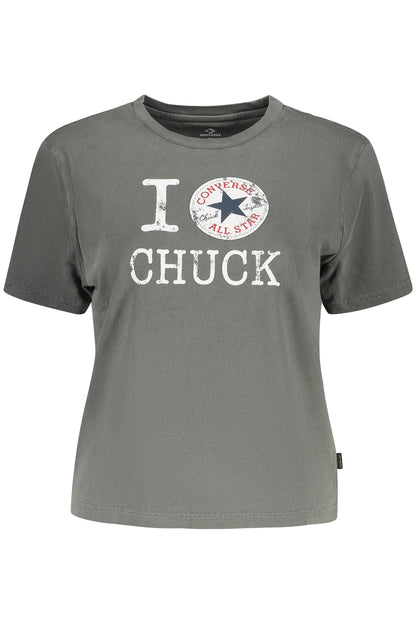 CONVERSE WOMEN'S SHORT-SLEEVE T-SHIRT GREY