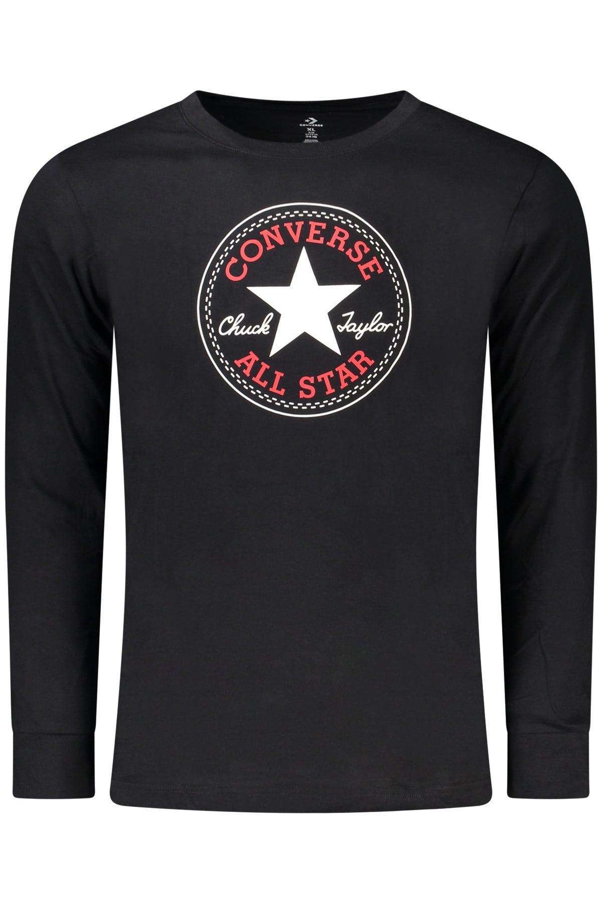 T-SHIRT NOIR À MANCHES LONGUES CONVERSE POUR ENFANTS