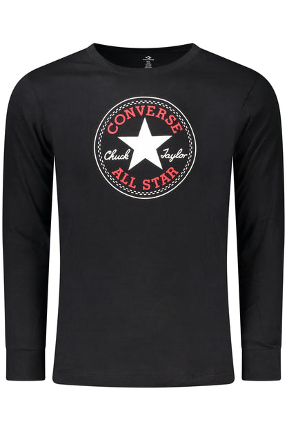 T-SHIRT NOIR À MANCHES LONGUES CONVERSE POUR ENFANTS