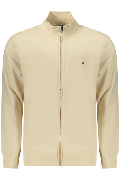 COVERI MOVING MEN'S BEIGE ZIP-UP SWEATSHIRT