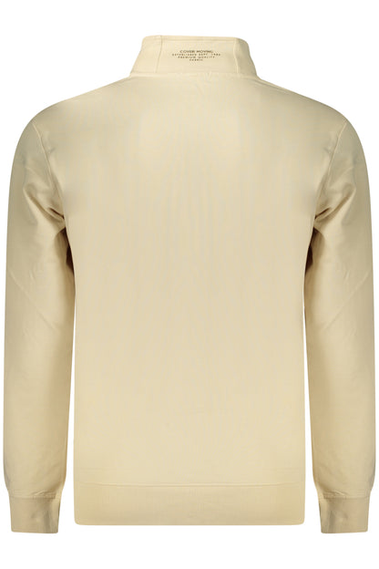 COVERI MOVING MEN'S BEIGE ZIP-UP SWEATSHIRT