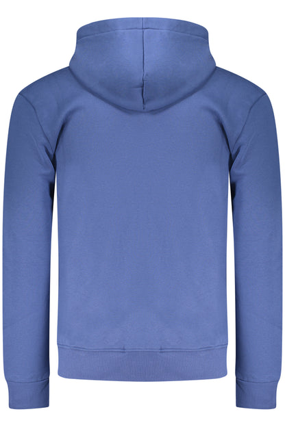 COVERI MOVING MEN'S BLUE ZIP-UP SWEATSHIRT