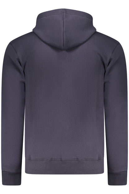 COVERI MOVING MEN'S BLUE ZIP-UP SWEATSHIRT